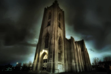 Hdr Church Creepy Stuff High Resolution Image Dual Screen