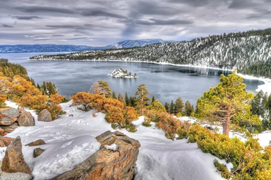 Lake Tahoe California Nevada Autumn Winter Wallpapers
