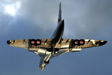Beneath Aerospatiale Concorde Aircraft Wallpapers