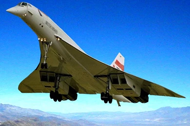 Wallpapers Plane Concorde 1024x768