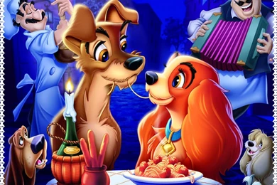 000080 Color Wallpapers: LADY TRAMP Disney Wide Resolution. SONY ...
