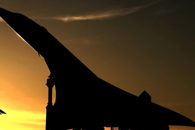 Nice Concorde Silhouette Aircraft Wallpapers
