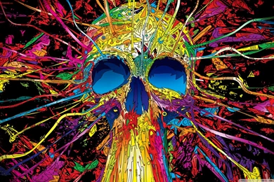 Colorful Skull HD Desktop Wallpapers : High Definition : Mobile