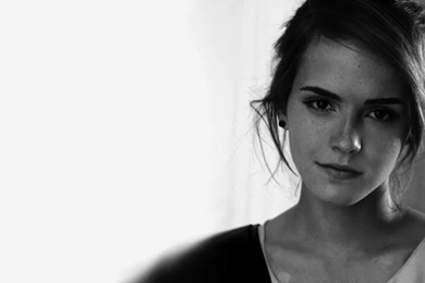 1680x1050 Emma Watson Monochrome Portrait Desktop PC And Mac Wallpapers