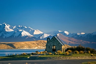 High Resolution Beautiful New Zealand Mountain Landscape Desktop ...