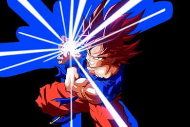 Goku Kaioken Kamehameha By ElvtrKai On DeviantArt