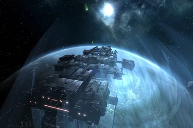 Blue Spaceship 1920x1080Space Amazing SpaceshipIllustrationPage ...