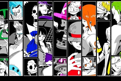 One Piece Main Characters Wall Desktop Wallpapers 1 : Image 2 ...