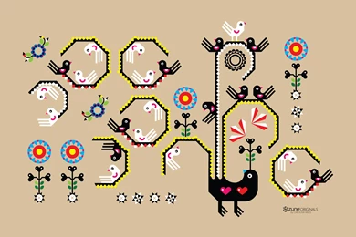 Folk Art Birds Wallpapers By ZzNzz