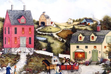 American Folk Art : Linda Nelson Stocks Folk Art Painting ...