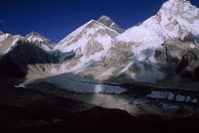 Mount Everest And Mount Nuptse