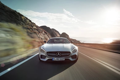 2015 Mercedes AMG GT Iridium Silver Magno 2 Wallpapers