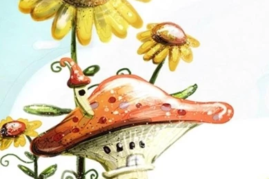 Pretty Korea Flower Painting Art Iphone 5 HD Wallpapers