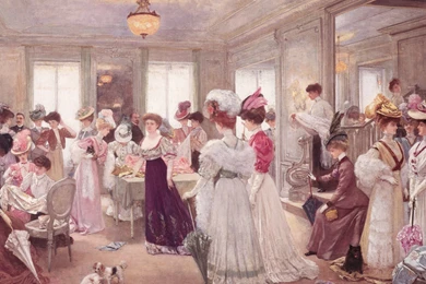 Wallpapers Leides Ladies Paintings Classic Art Admission Clothes ...