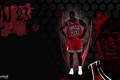 MJ Jordan 23 Basketball Illustration Wallpapers   Streetball