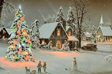 Christmas Scenes Wallpapers