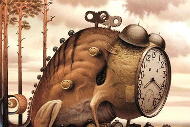 Jacek Yerka Nvidia Castles Fields Head Rubble Streams