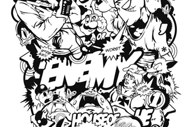 Graffiti Black And White Picture3 Wallpapers 01: Graffiti Black And ...