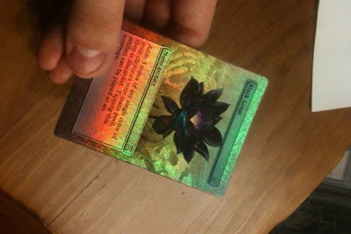 I Really Like The MODO Black Lotus Art, So I Made This Foil Proxy ...