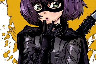 Download Wallpapers 1024x1024 Hit girl, Girl, Hero, Purple, Mask ...
