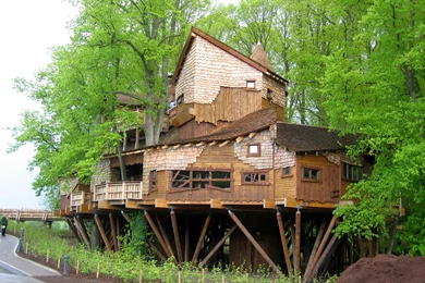 Wallpapers Houses United Kingdom Alnwick Garden Tree House Cities ...