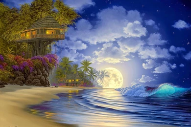 Beautiful Tree House Fantasy Fairy Tale Images Pictures HD Photos ...