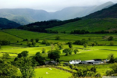 Mountain Spring Landscape HD Desktop Wallpapers : Widescreen : High ...