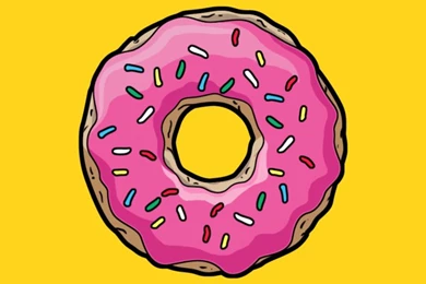 The Simpsons Doughnut iPhone 5 Wallpapers (640x1136)