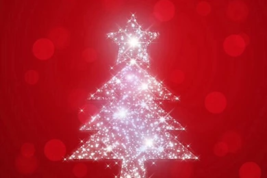 Red Bokeh Silver Christmas Tree Iphone Backgrounds Phone Wallpapers ...