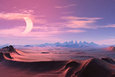 Eclipse On Desert Planet   Science Fiction Backgrounds   1920x1200 ...