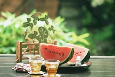 Watermelon & Summer Scene Wallpapers 1   Wallcoo.net