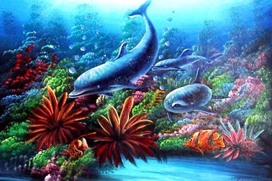 Wallpapers Moving Fish Animated Aquarium .4 1024x768