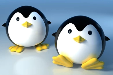 Cute Cartoon Penguin Desktop Wallpapers