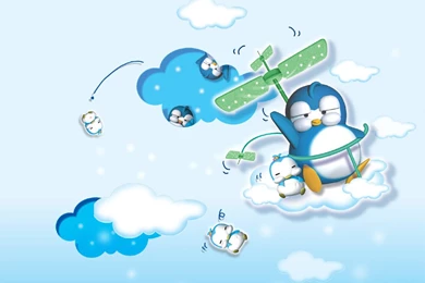 Korean Cartoon Character   Cartoon Penguin   Pingki12   Wallcoo.net