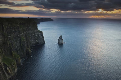 Download Wallpapers 3840x2160 Cliffs Of Moher, Ireland, Atlantic ...