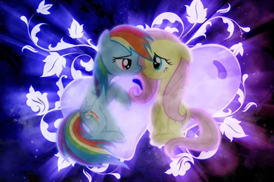 Image   Rainbow Dash And Fluttershy Shipping Wallpaper.jpg   My ...