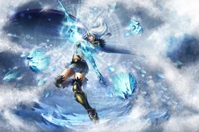 Blue,ice Ice Blue League Of Legends Arrows Ashe The Frost Archer ...