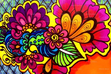 Henna Fabric, Wallpapers & Gift Wrap   Spoonflower