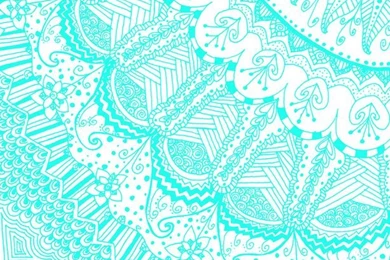 Fuckyeahpsychedelics: “Doodle Madness AQUA” By Kayla Gordon Aqua ...