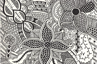 How To Draw A Rose With Mehndi