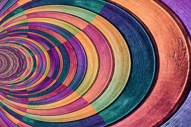 Colored Round Wooden Mac Wallpapers Download