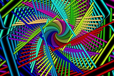 Download Wallpapers 2560x1024 Rotation, Bright, Multi colored Dual ...