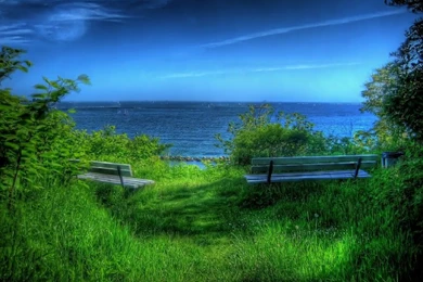 Blue Green A Blue View – Nature Beaches HD Desktop Wallpapers