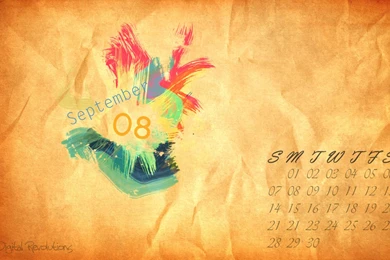 September 2008 Calendar Desktop Wallpapers