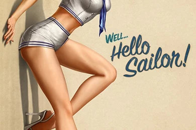 Sailor Pin Up iPhone 5 Wallpapers (640x1136)