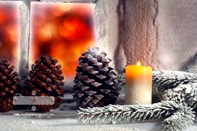 Free Winter Screensaver NfsCandleInTheCones   YouTube