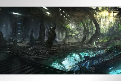 ALIEN LANDSCAPE WALLPAPER   (