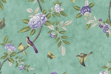 Graham & Brown Chinoiserie Bird Butterfly Floral Leaf Wallpapers 50 762