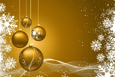 Wallpapers Christmas Beautiful Christmas Golden Balls 1920 X 1440 ...