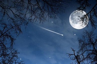 High Resolution Night Sky Stars And Moon Wallpapers Full Size ...